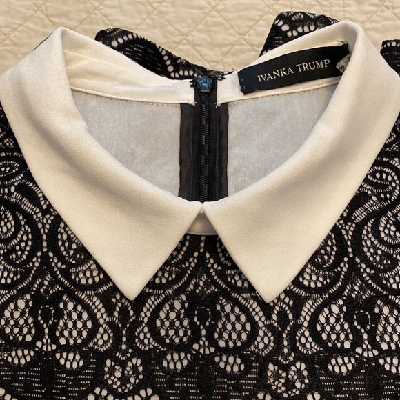 Ivanka Trump black sheath collared dress - Picture 14 of 14